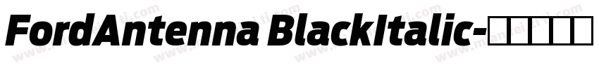 FordAntenna BlackItalic字体转换